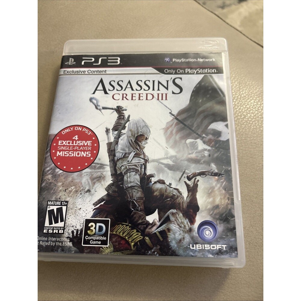 Assassin's Creed III 3 PS3 PlayStation Video Game TESTED CIB